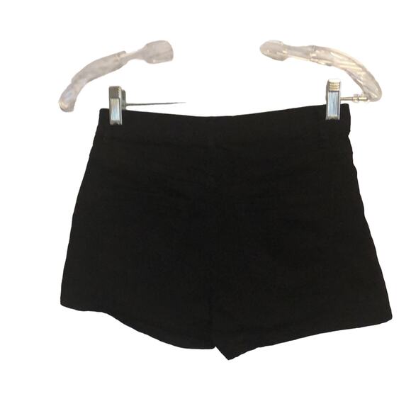 Forever 21 Black Stretch Denim Shorts Size 26 - Picture 2 of 8
